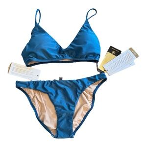 VIX Luli-Basic Bikini in Blue Teal NWT